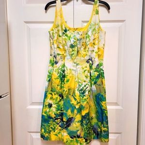 Nine west spring flowery sleeveless dress